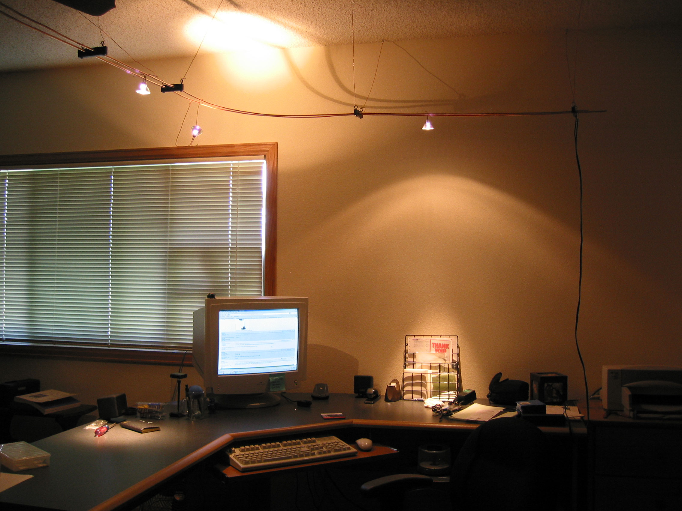 Homemade Halogen Track Lights Ars Technica Openforum Desk With Lights